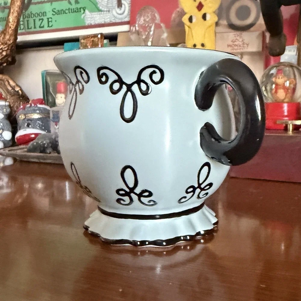 Chaleur Bon Bonniere Creamer Cup Blueberry Blue Black Tea Set Glass NWOT